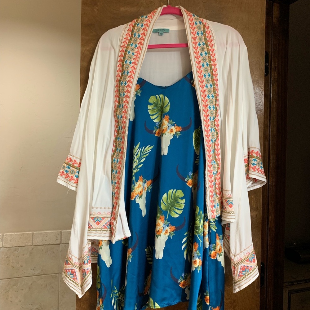 Dress with cover up...